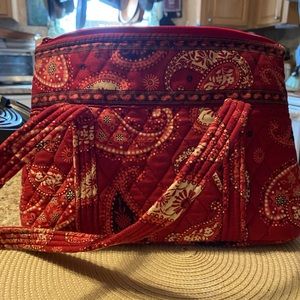 Vera Bradley handbag, red paisley